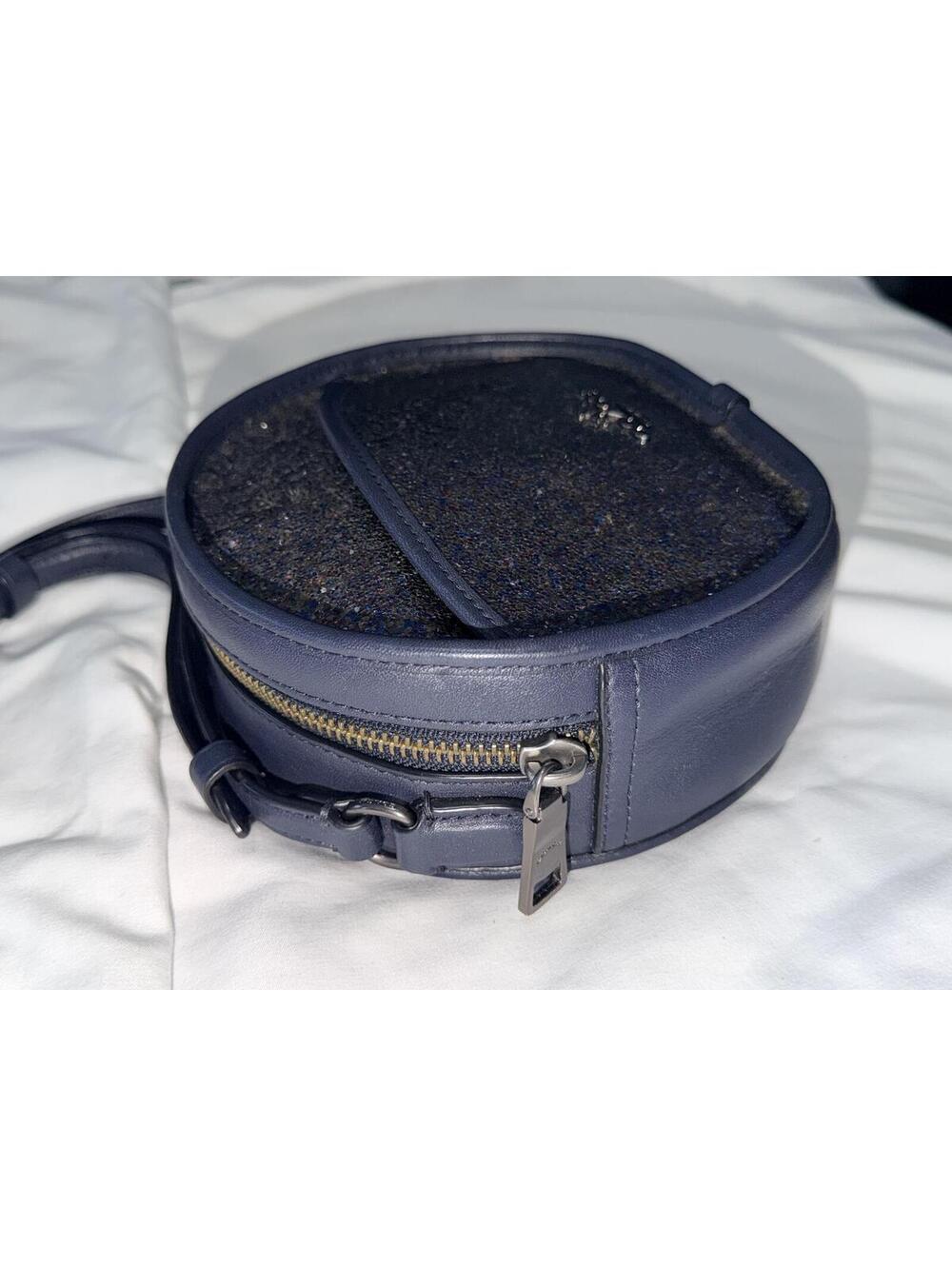 Coach Canteen Bag Limited Edition Navy Leather Glitter - Picture 4 of 7